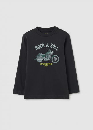 Baieti 3-10 ANI - OVS Kids Bluza Black Sand Baieti 3-10 Ani