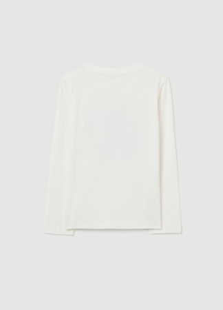 Fetite 3-10 ANI - OVS Kids Bluza Blanc De Blanc Fete 3-10 Ani