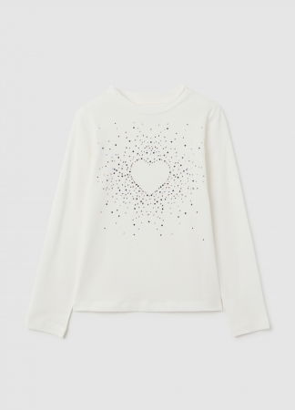 Fetite 3-10 ANI - OVS Kids Bluza Blanc De Blanc Fete 3-10 Ani