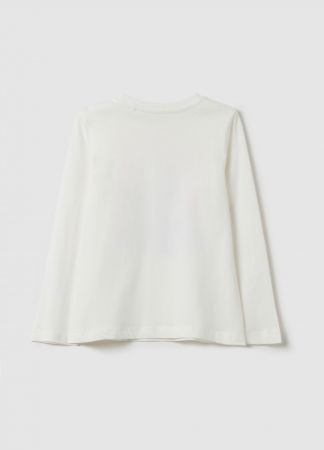 Fetite 3-10 ANI - OVS Kids Bluza Blanc De Blanc Fete 3-10 Ani