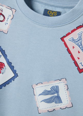 ДЕВОЧКИ - OVS Kids Свитшот Для Девочек Blue Fog 3-10 Лет