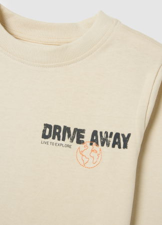 Baieti 3-10 ANI - OVS Kids Bluza Bone White Baieti 3-10 Ani