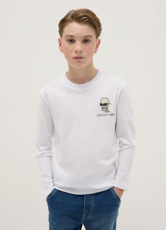 BAIETI - OVS Kids Bluza Bright White Baieti 10-15 Ani