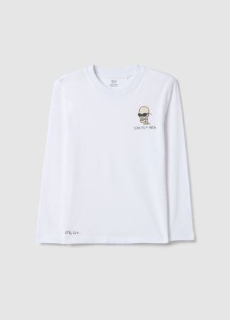 BAIETI - OVS Kids Bluza Bright White Baieti 10-15 Ani