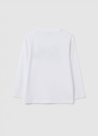 BAIETI - OVS Kids Bluza Bright White Baieti 3-10 Ani