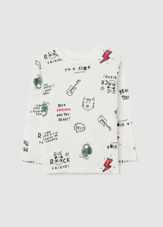 МАЛЬЧИКИ - OVS Kids Свитшот Для Мальчиков Bright White 9-36 Месяцев