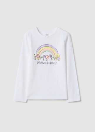 ДЕВОЧКИ - OVS Kids Свитшот Для Девочек Bright White 3-10 Лет