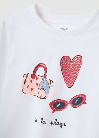 ДЕВОЧКИ - OVS Kids Свитшот Для Девочек Bright White 3-10 Лет