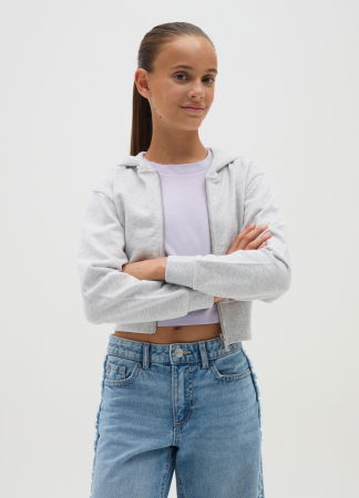 FETE - OVS Kids Bluza Cu Fermuar Gri Fete 10-15 Ani