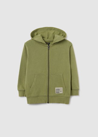 Baieti 3-10 ANI - OVS Kids Bluza Cu Fermuar Loden Green Baieti 3-10 Ani