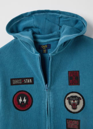 OVS Kids Bluza Cu Fermuar Provincial Blue Baieti 3-10 Ani [2]