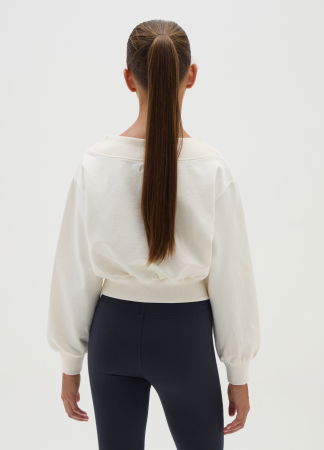 FETE - OVS Kids Bluza Gri/Alba Fete 10-15 Ani