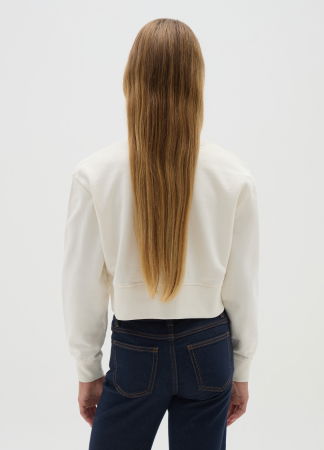 Fetite 10-15 ANI - OVS Kids Bluza Gri/Alba Fete 10-15 Ani