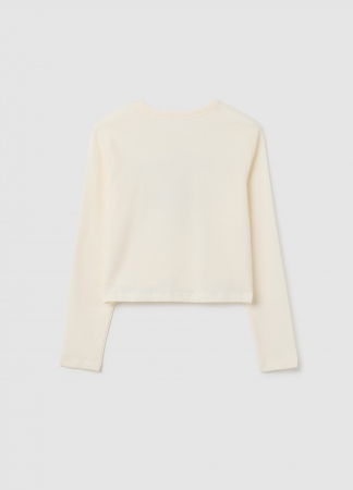 OVS Kids Bluza Gri/Alba Fete 10-15 Ani [4]