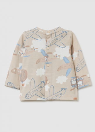 BAIETI - OVS Kids Bluza Gri Baieti 0-9 Luni