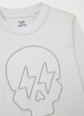 Baieti 3-10 ANI - OVS Kids Bluza Gri Baieti 3-10 Ani