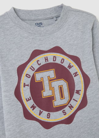 Baieti 3-10 ANI - OVS Kids Bluza Gri Deschis Baieti 3-10 Ani