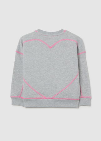 Толстовки - OVS Kids Свитшот Для Девочек Светло-Серый 3-10 Лет