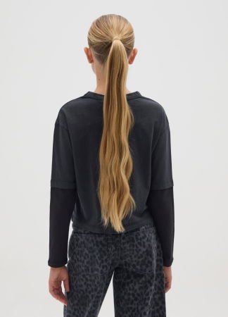 Толстовки - OVS Kids Свитшот Для Девочек Серый/Чёрный 10-15 Лет