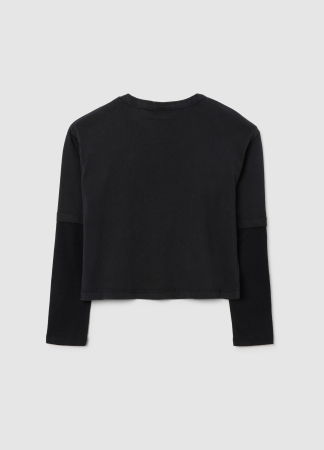 Толстовки - OVS Kids Свитшот Для Девочек Серый/Чёрный 10-15 Лет