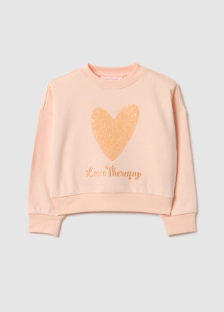 Hanorace - OVS Kids Bluza Light Orange Fete 3-10 Ani