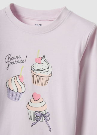 Hanorace - OVS Kids Bluza Lila Fete 3-10 Ani