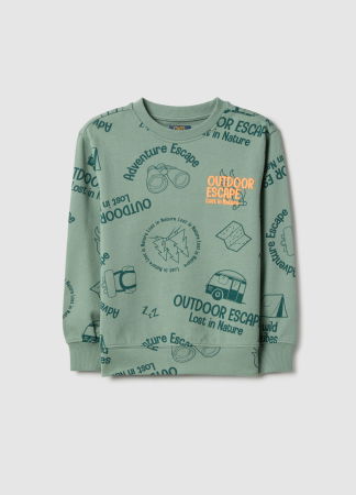 BAIETI - OVS Kids Bluza Lily Pad Baieti 3-10 Ani