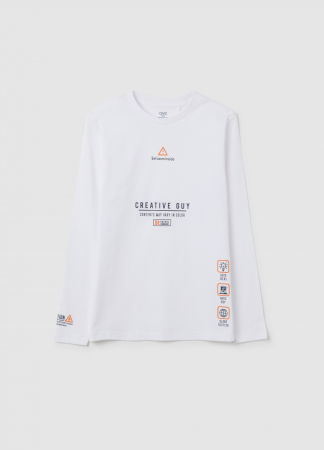 BAIETI - OVS Kids Bluza Lucent White Baieti 10-15 Ani