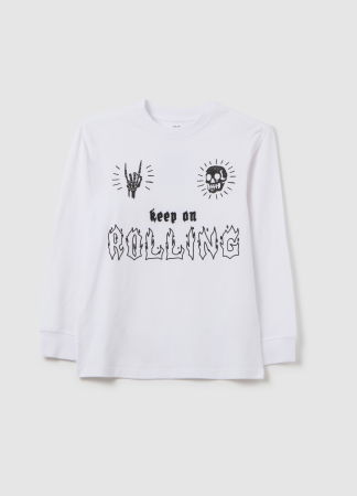 BAIETI - OVS Kids Bluza Lucent White Baieti 10-15 Ani