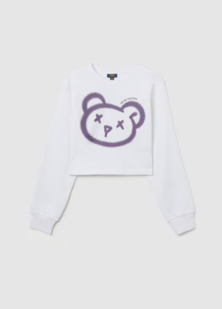 FETE - OVS Kids Bluza Cu Fleece Lucent White Fete 10-15 Ani