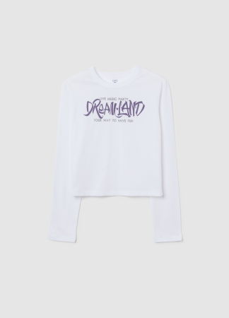 Fetite 10-15 ANI - OVS Kids Bluza Lucent White Fete 10-15 Ani