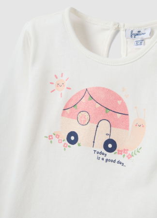 Hanorace - Bluza Lucent White Fete 9-36 Luni