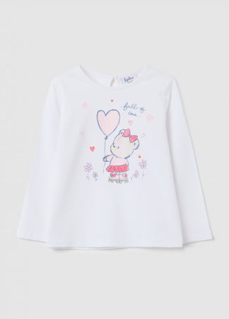 FETE - OVS Kids Bluza Lucent White Fete 9-36 Luni