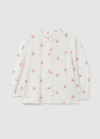 FETE - OVS Kids Bluza Maneca Lunga White Alyssum Fete 9-36 Luni