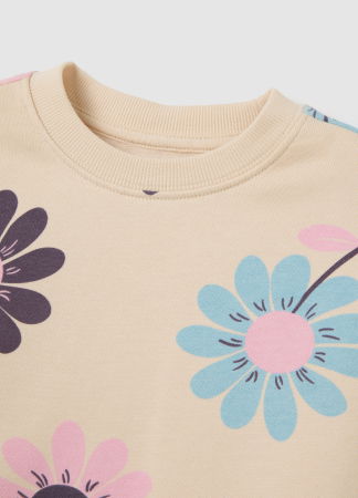 OVS Kids Bluza Cu Fleece Mother Of Pearl Fete 3-10 Ani [2]