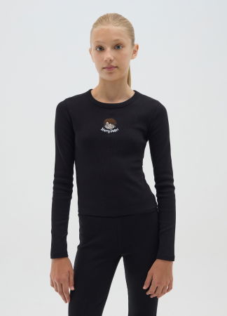 FETE - OVS Kids Bluza Neagra Fete 10-15 Ani