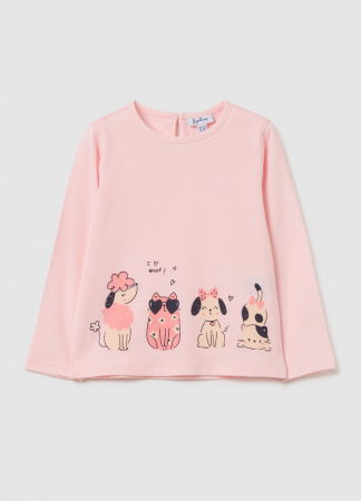FETE - OVS Kids Bluza Pinkesque Fete 9-36 Luni