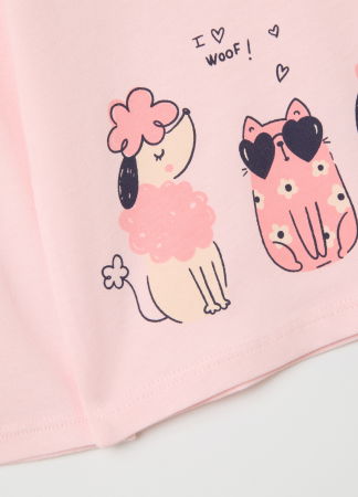 FETE - OVS Kids Bluza Pinkesque Fete 9-36 Luni