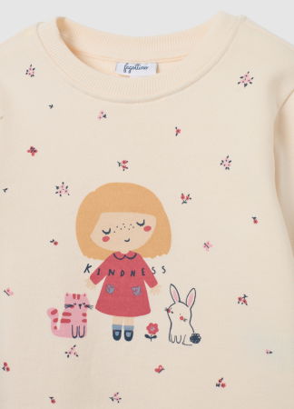 ДЕВОЧКИ - OVS Kids Свитшот С Флисом Для Девочек Powderpuff 9-36 Месяцев