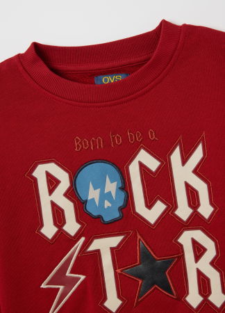 Baieti 3-10 ANI - OVS Kids Bluza Rhythmic Red Baieti 3-10 Ani