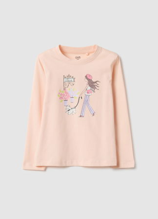 Hanorace - OVS Kids Bluza Roz Fete 3-10 Ani