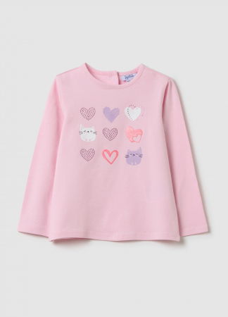 FETE - OVS Kids Bluza Roz Fete 9-36 Luni