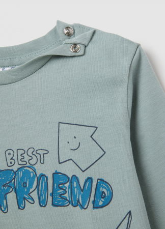 Baieti 9-36 LUNI - OVS Kids Bluza Silver Blue Baieti 9-36 Luni