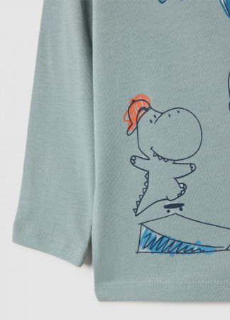 Baieti 9-36 LUNI - OVS Kids Bluza Silver Blue Baieti 9-36 Luni