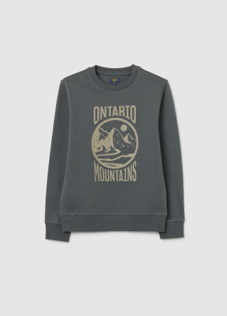 BAIETI - OVS Kids Bluza Cu Fleece  Verde Baieti 10-15 Ani