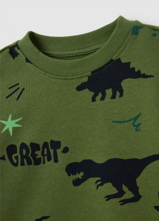 Baieti 3-10 ANI - OVS Kids Bluza Vineyard Green Baieti 3-10 Ani