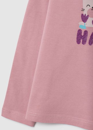 Fetite 3-10 ANI - OVS Kids Bluza Violeta Fete 3-10 Ani