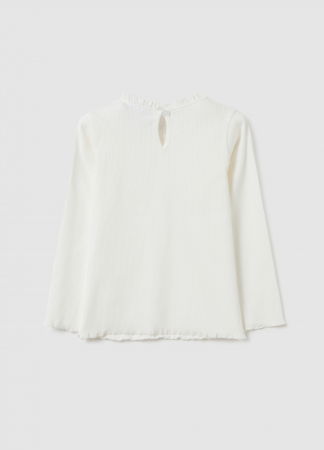 FETE - OVS Kids Bluza White Alyssum Fete 9-36 Luni