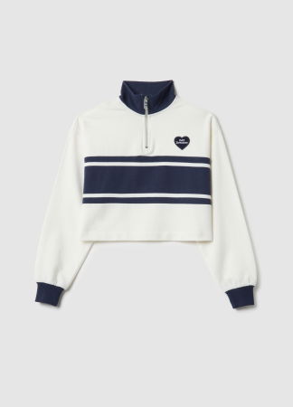 ДЕВОЧКИ - OVS Kids Свитшот Для Девочек White/Blue  10-15 Лет