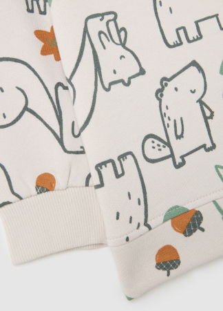 Мальчики 9-36 МЕСЯЦЕВ - OVS Kids Свитшот С Флисом Для Мальчиков White Sand 9-36 Месяцев